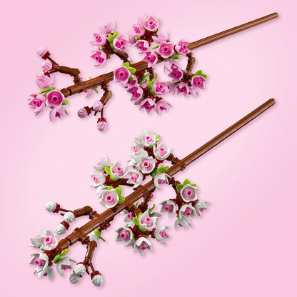 LEGO Botanicals Cherry Blossoms Toy - Faux Flowers Building Set - Desk Decoration or Floral Home Decor - Nature Gift for 8+ Year Old Girls & Teens - 40725
