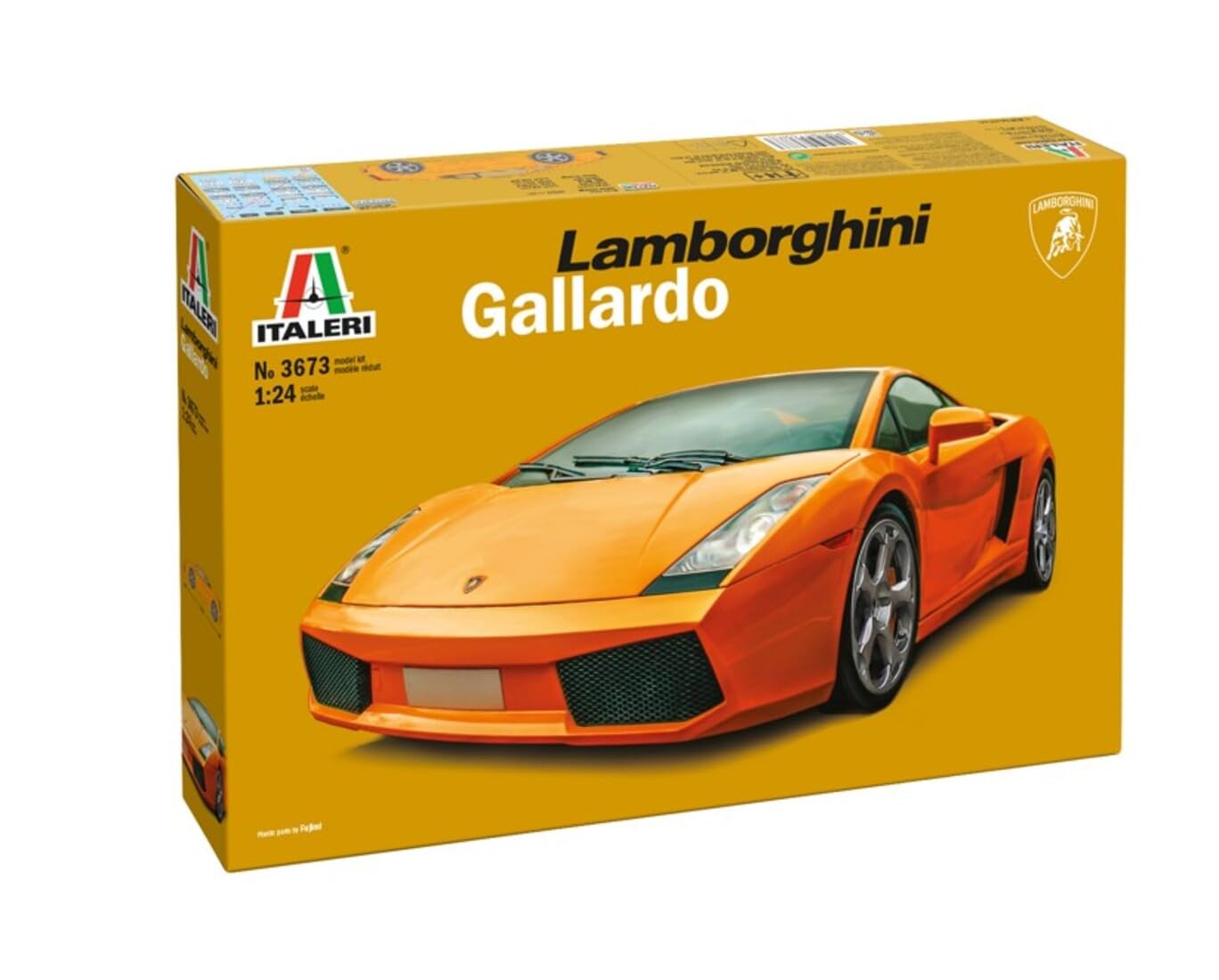 Italeri 3673 Lamborghini Gallardo schaal 1:24 plastic modelkit/kunststof model om te monteren