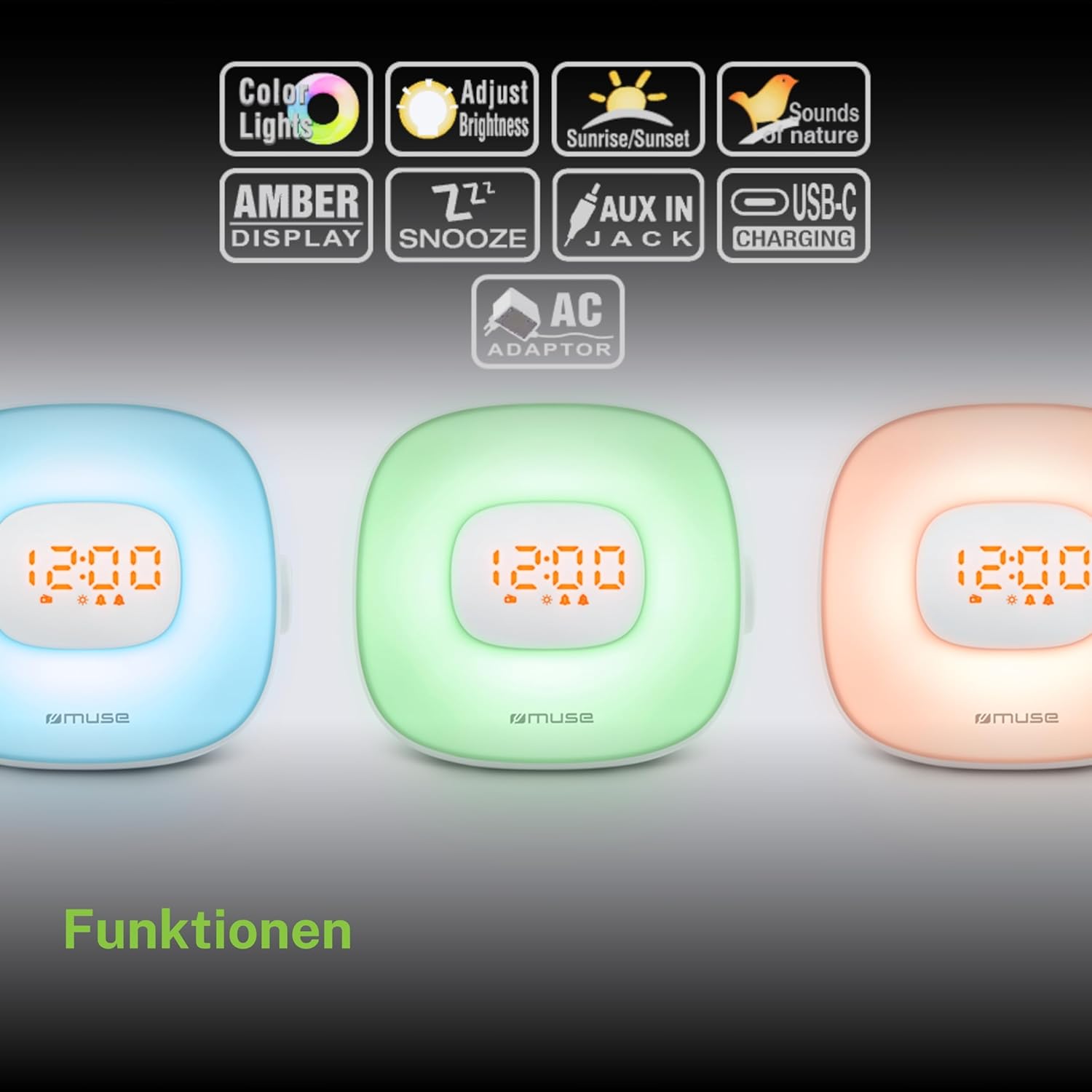 Muse: Clock Radio With Wake-Up Light And Sounds Of Nature
