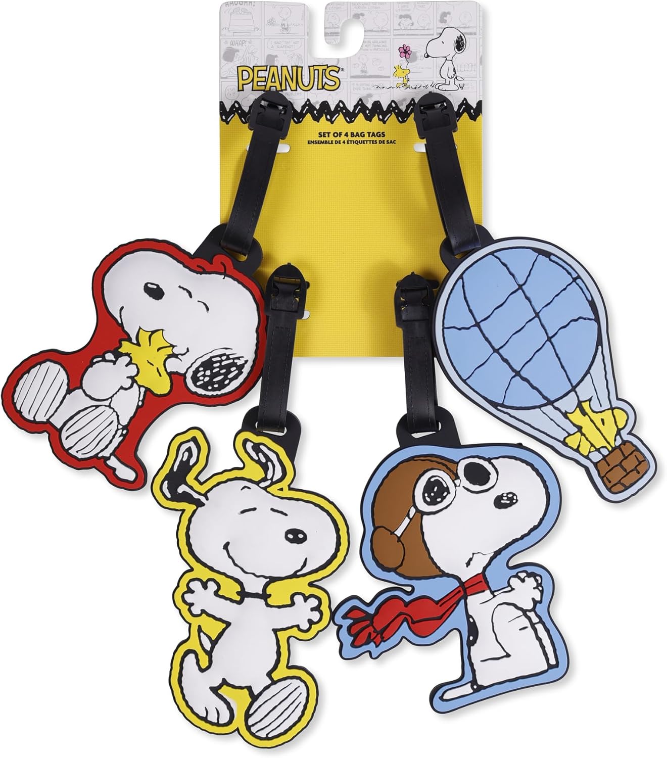 Disney - Peanuts Snoopy 4 Pcs Lugagge Tags