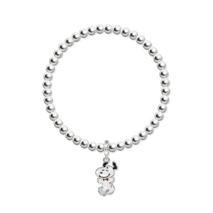 Disney - Snoopy Charm Silver Beads Bracelet