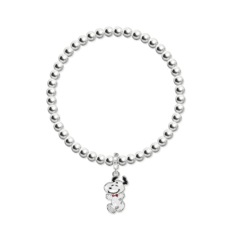 Disney - Snoopy Charm Silver Beads Bracelet