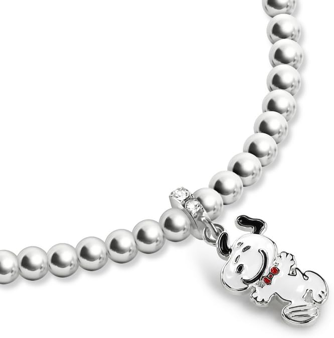 Disney - Snoopy Charm Silver Beads Bracelet