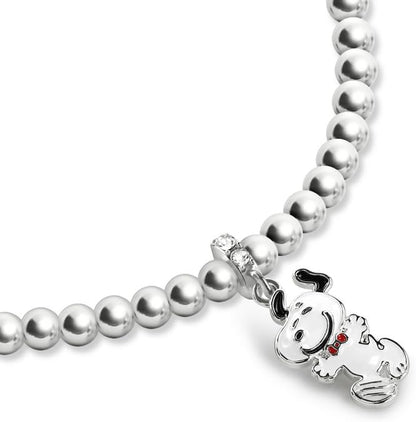 Disney - Snoopy Charm Silver Beads Bracelet