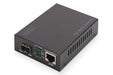 Digitus DN-82140 convertitore multimediale di rete 1000 Mbit/s, Nero, RJ45/SFP - Gigabit - PoE+, SFP