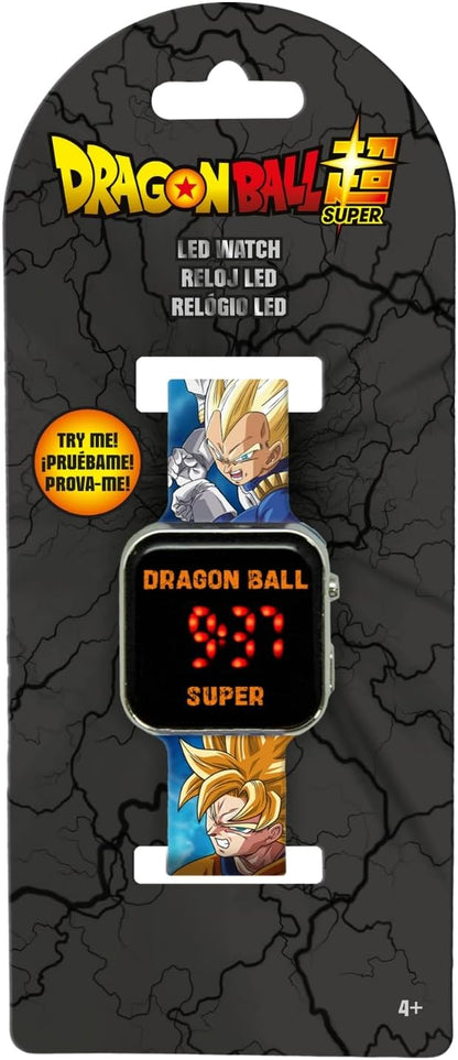 Kids Licensing Digitale Kinderuhr mit Automatikarmband aus Kunststoff DB00003, Dragon Ball, Blau