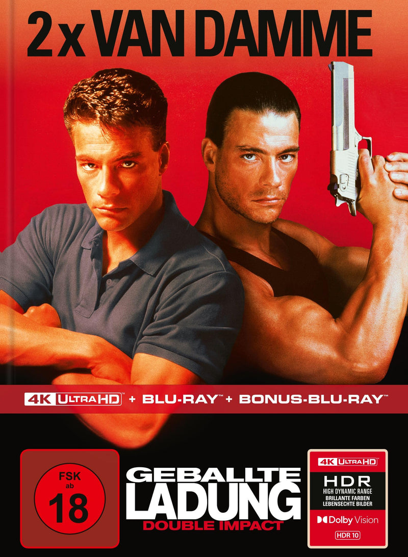 VAN DAMME, JEAN-CLAUDE - GEBALLTE LADUNG ¿ DOUBLE IMPACT - LIMITIERTES MEDIABOOK - COVER A