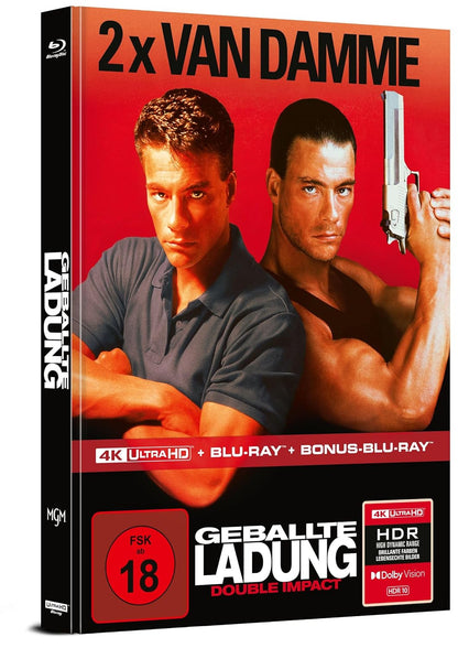 VAN DAMME, JEAN-CLAUDE - GEBALLTE LADUNG ¿ DOUBLE IMPACT - LIMITIERTES MEDIABOOK - COVER A
