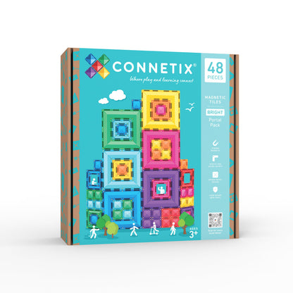 CONNETIX Magnetische Tegels Bright Portal Pack, 48 Stuks