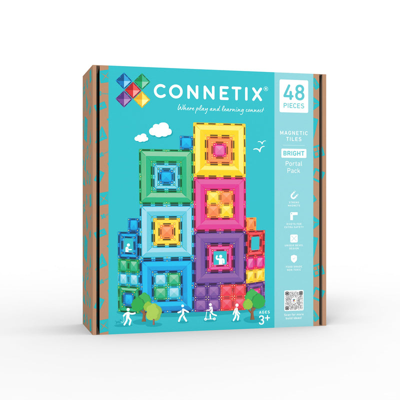 CONNETIX Magnetische Tegels Bright Portal Pack, 48 Stuks
