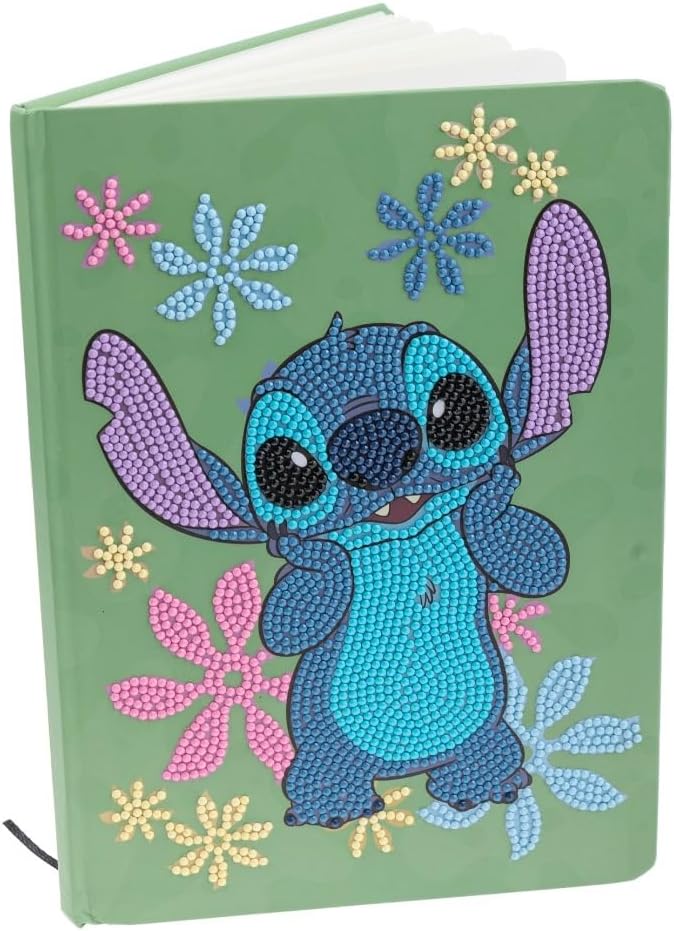CRYSTAL ART Disney Stitch Notizbuch, 26 x 18 cm