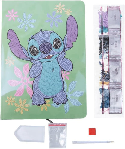 CRYSTAL ART Disney Stitch Notizbuch, 26 x 18 cm
