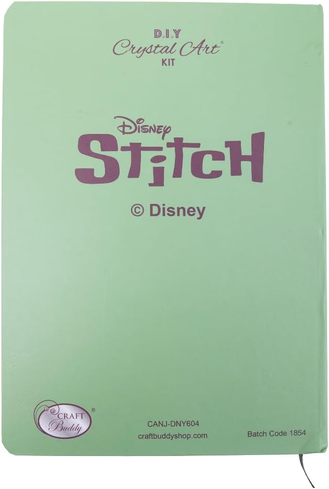 CRYSTAL ART Disney Stitch Notizbuch, 26 x 18 cm