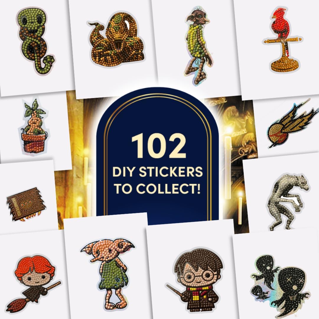 Harry Potter Crystal Art Stickeralbum Starterpaket