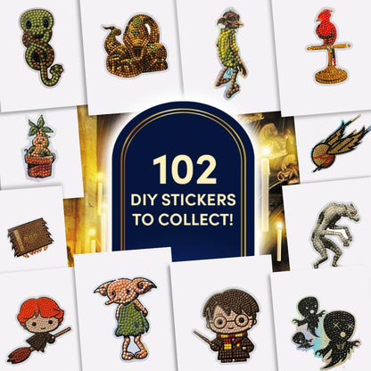 Harry Potter Crystal Art Stickeralbum Starterpaket