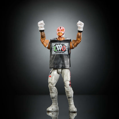 Mattel WWE Elite Action Figure & Accessories, Series #125 Set, 6-inch Collectible Rey Mysterio with 25 Articulation Points & Swappable Hands