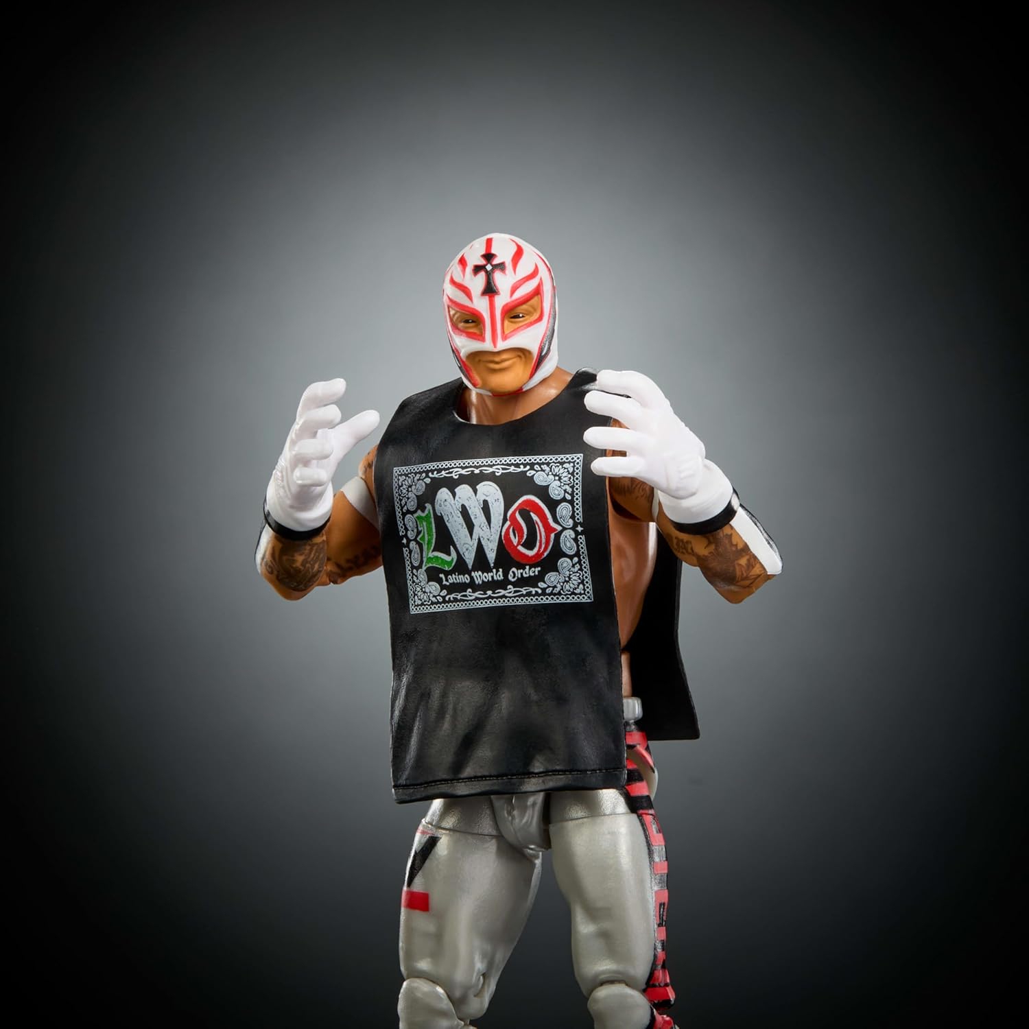Mattel WWE Elite Action Figure & Accessories, Series #125 Set, 6-inch Collectible Rey Mysterio with 25 Articulation Points & Swappable Hands