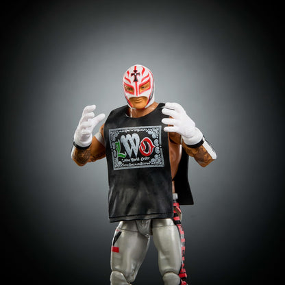 Mattel WWE Elite Action Figure & Accessories, Series #125 Set, 6-inch Collectible Rey Mysterio with 25 Articulation Points & Swappable Hands