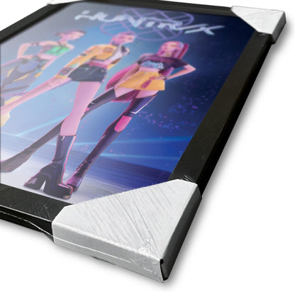 Pyramid International K-Pop Demon Hunters (Huntrix) 30cm x 40cm Framed Collector Print – Anime Inspired K-Pop Wall Art Poster for Home or Office
