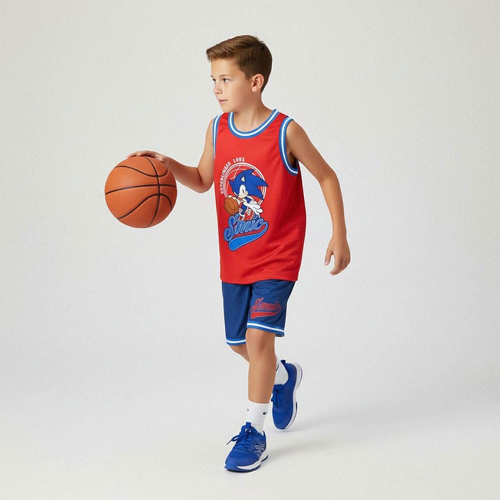 CERDÁ LIFE'S LITTLE MOMENTS Boy's Conjunto 2 Piezas Deporte Sonic Infantil Unisex – Conjunto 2 Piezas Deporte Sonic Para Niños Y Niñas Set 2 Pieces Sport Sonic (pack of 2)