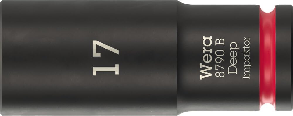 Wera 9660 Magnetic Rail B Impaktor Deep 1 Socket Set, 3/8" Drive, 10 Pieces