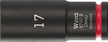 Wera 9660 Magnetic Rail B Impaktor Deep 1 Socket Set, 3/8" Drive, 10 Pieces