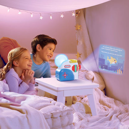 little tikes Baby Shark Family Collection for Story Dream Machine - 3 Stories & 1 Character, Storytime Books with Audio Play Character, For Boys and Girls Ages 3+