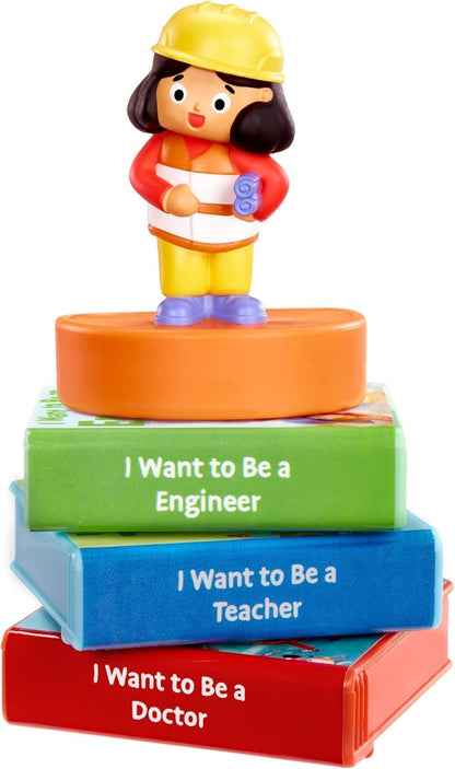 little tikes I Want to Be: Helper Collection for Story Dream Machine - 3 Stories & 1 Character, Storytime Books with Audio Play Character, For Boys and Girls Ages 3+