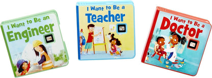little tikes I Want to Be: Helper Collection for Story Dream Machine - 3 Stories & 1 Character, Storytime Books with Audio Play Character, For Boys and Girls Ages 3+