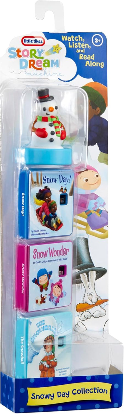 little tikes Story Dream Machine Story Collection - Snowy Day Collection - 3 Storytime Books and 1 Audio Play Character - For Toddlers and Kids, Toy For Girls and Boys Ages 3+ years
