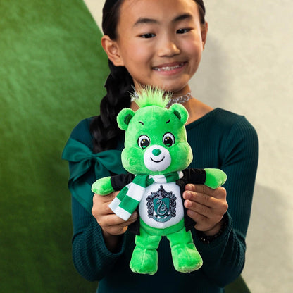 Care Bears x Harry Potter Slytherin Good Luck Bear 20cm Plush – Official Hogwarts House Collectible Soft Toy, Ages 4+