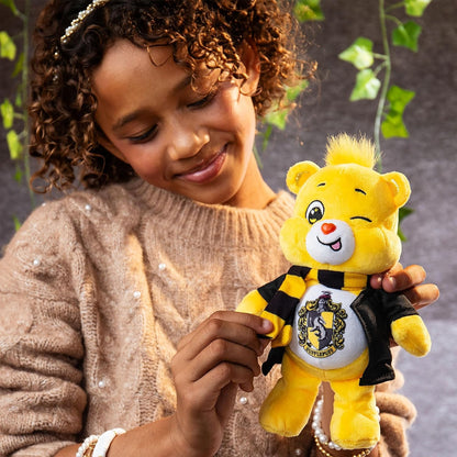 Care Bears x Harry Potter Hufflepuff Funshine Bear 20cm Plush – Official Hogwarts House Collectible Soft Toy, Ages 4+