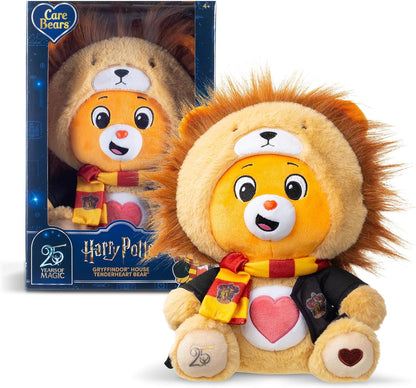 Care Bears x Harry Potter Gryffindor Tenderheart Bear 30cm Hoodie Plush – Premium Hogwarts House Collectible, Ages 4+
