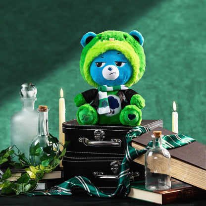 Care Bears x Harry Potter Slytherin Grumpy Bear 30cm Hoodie Plush – Premium Hogwarts House Collectible, Ages 4+
