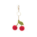 Sass & Belle Cherry Felt Keyring