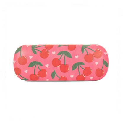 Sass & Belle Cherry Glasses Case – Hard Protective Spectacles Case for Women, Kids or Men – Quirky Eyewear Holder for Sunglasses or Glasses – Fun Sass and Belle Accessory