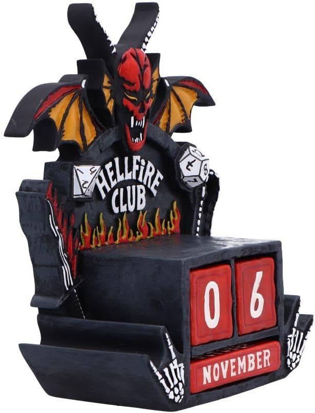 Nemesis Now: Stranger Things - Hellfire Club Perpetual Calendar (B7350C25)