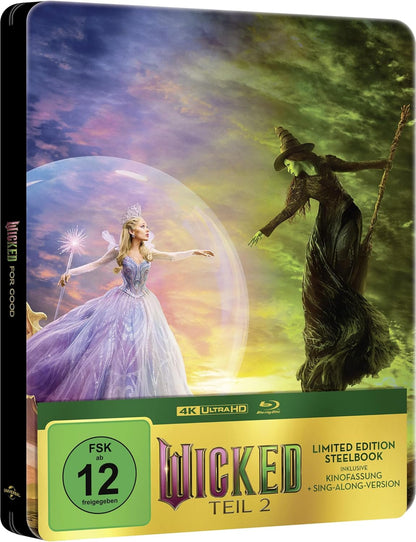 Wicked: Teil 2 (Limitiertes Steelbook A, 4K-UHD, Blu-ray