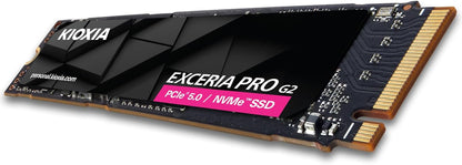 KIOXIA EXCERIA PRO G2 – 2TB M.2 2280 NVMe SSD – PCIe 5.0, up to 14,900/13,400 MB/s Read/Write – High-Speed Internal Drive for Notebook & Desktop PC, Professional Gaming, Content Creation