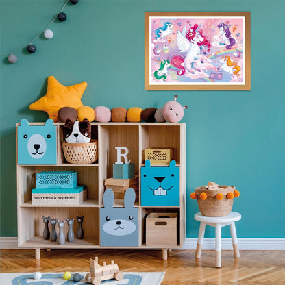 Clementoni Jolly Unicorn Kinder Puzzle 24 Maxi Teile - Puzzle 62 x 42 cm für Kinder ab 3 Jahre - Geschicklichkeitsspiel von Clementoni 28525