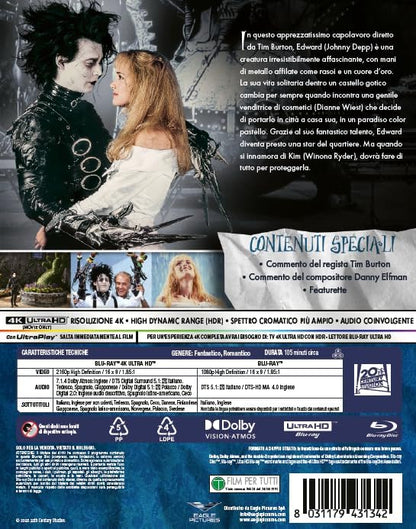 Blu-Ray 4K Uhd Edward Mani Di Forbice (4K Ultra Hd + Blu-Ray Hd