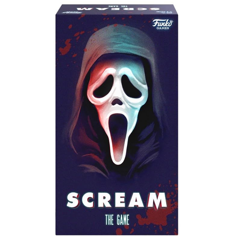 FUNKO Games - SCREAM LE SPIEL - Kooperatives Gesellschaftsspiel - Für Kinder ab 13 Jahren - Kooperieren Sie, um gegen Ghost Face zu gewinnen - Immersive Erfahrung mit App - 20 Minuten - 3 bis 8