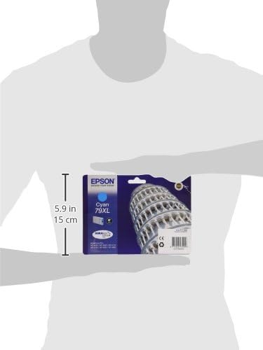 Epson 79XL Leaning Of Pisa Cyan Genuine, XL High Yield Ink Cartridge DuraBrite Ultra
