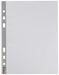 Esselte Heavy Duty Punched Pocket, Pack of 25, Holds up to 20 A5 sheets, Transparent, Matte, 85 Micron PP Material, 47183