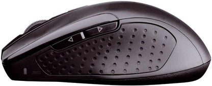 CHERRY MW 3000 Kabellose Ergonomische Rechtshändermaus, Nano-USB-Empfänger, 6-Tasten & Optischer Sensor, 2,4 GHz Funk-Verbindung, Gummierte Seiten, Schwarz