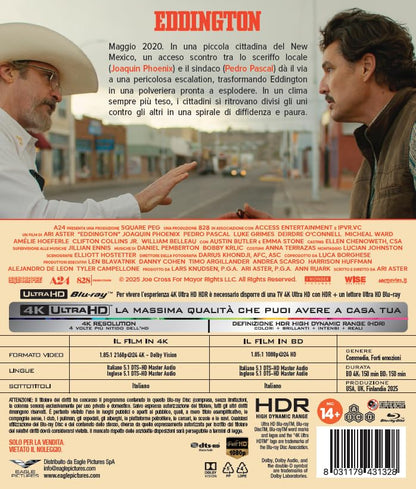 Blu-Ray 4K Uhd Eddington (4K Ultra Hd + Blu-Ray Hd