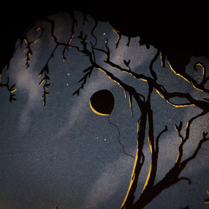 IT: Welcome to Derry Limited Edition A3 Art Print – Pennywise Negative Space Artwork - Hand-Numbered Collectible - Officially Licensed Horror Memorabilia