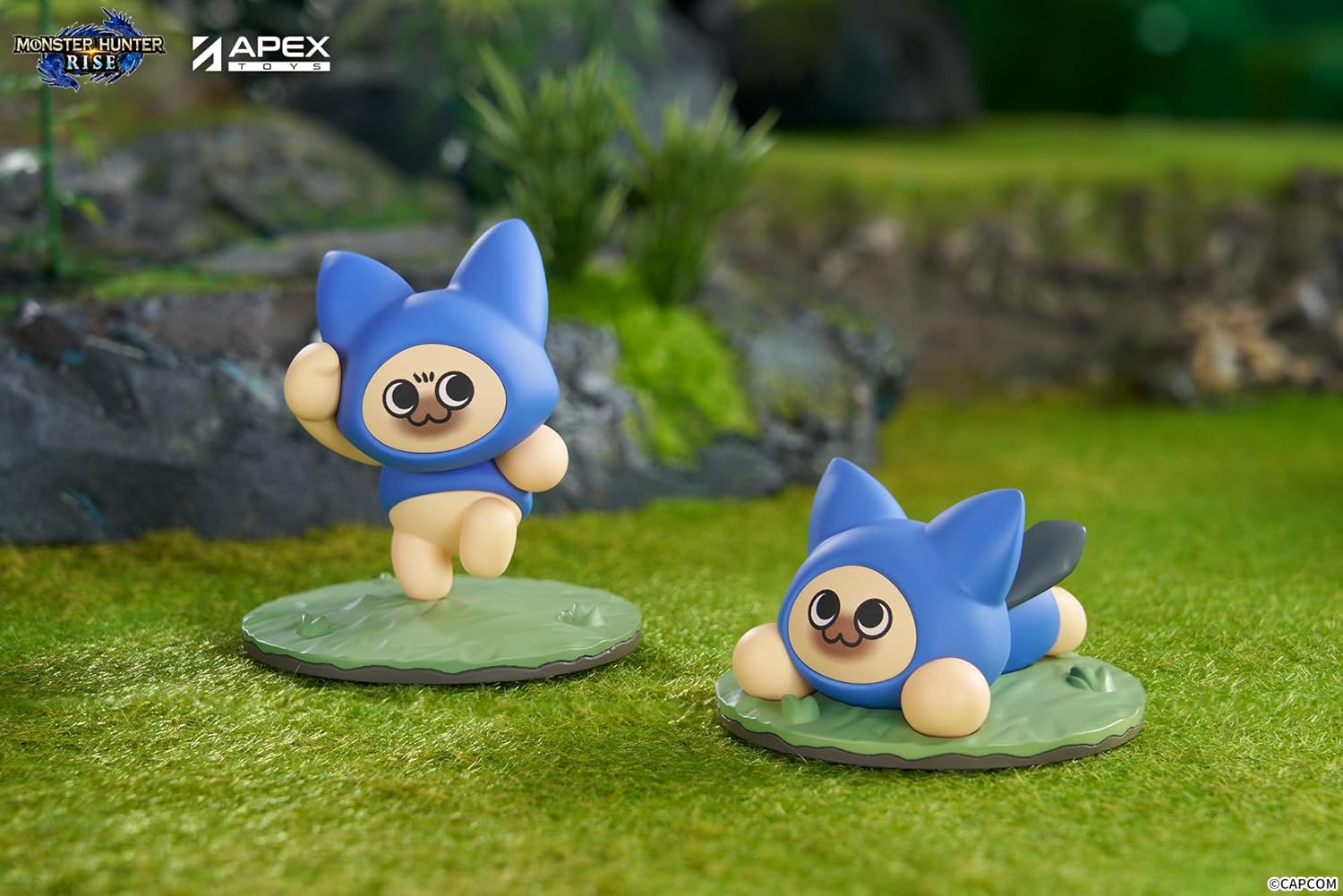 APEX Monster Hunter Rise Aylu Cat PVC & ABS Blind Box Figure, Box of 6