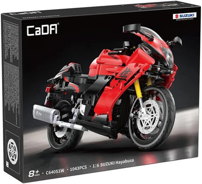 CADA Suzuki Hayabusa – 1043 Teile – Motorrad im Maßstab 1:6 – (DeQuBe 927DE64051