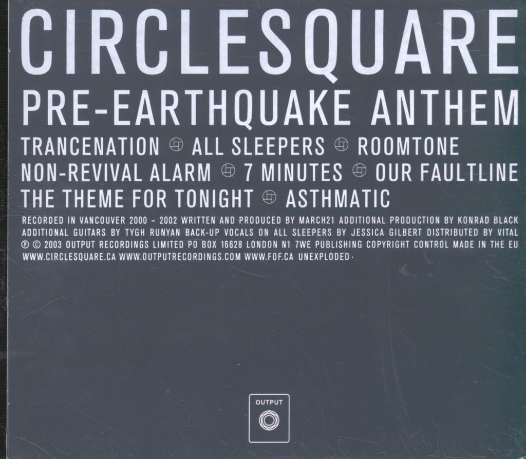 Pre-Earthquake Anthem